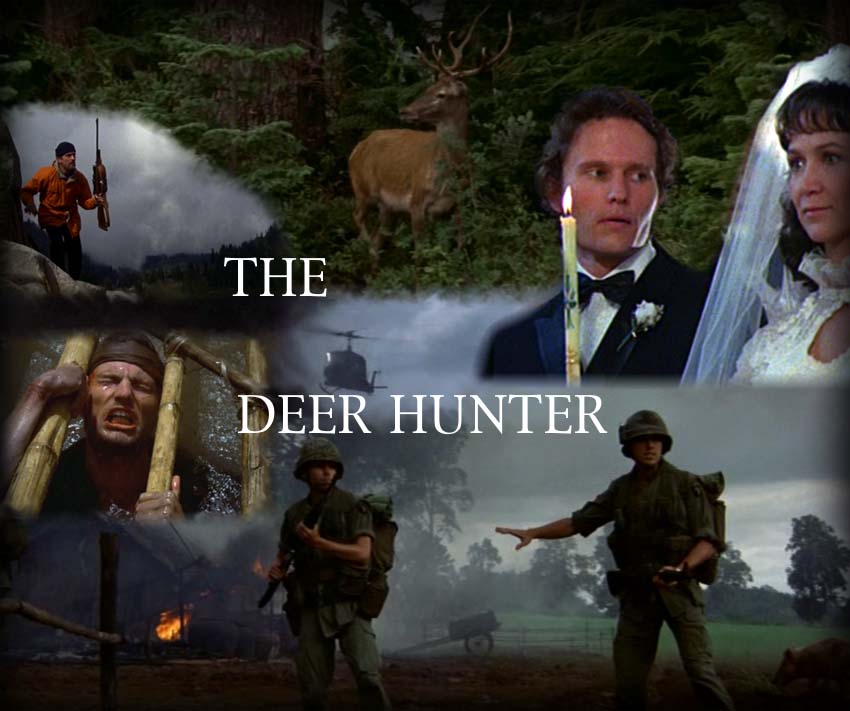 The deer hunter (Voyage au bout de l'enfer) film de Michael Cimino, avec John Savage, Robert de Niro, Christopher Walken, Meryl Streep, John Cazale, George Dzundza, Rutanya Alda, Chuck Aspegren