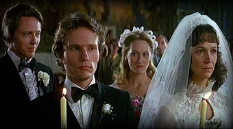 Christopher Walken, John Savage, Meryl Streep et Rutanya Alda dans The deer hunter